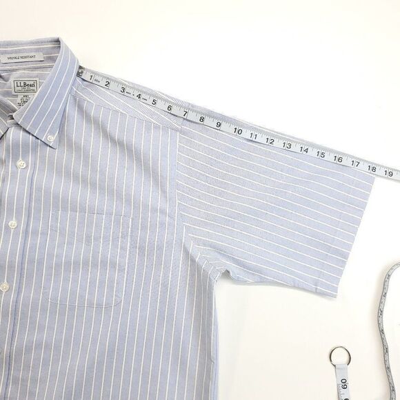 L.L. Bean Men's Button Down Casual Polo Shirt Wrinkle Resistant 16 1/2 TALL - Picture 11 of 12